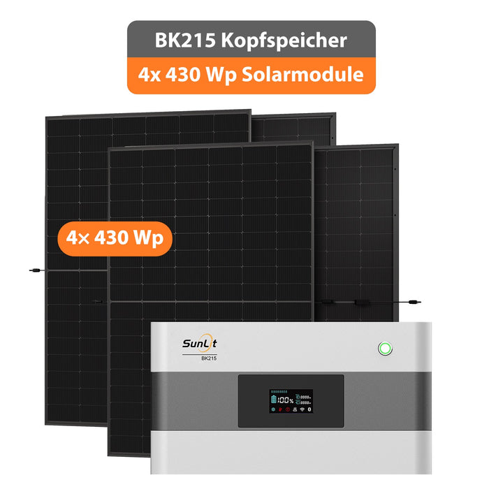 SunLit BK215 (2,15 kWh) Sparpaket 02 inkl. 4x 430 Wp Solarmodule