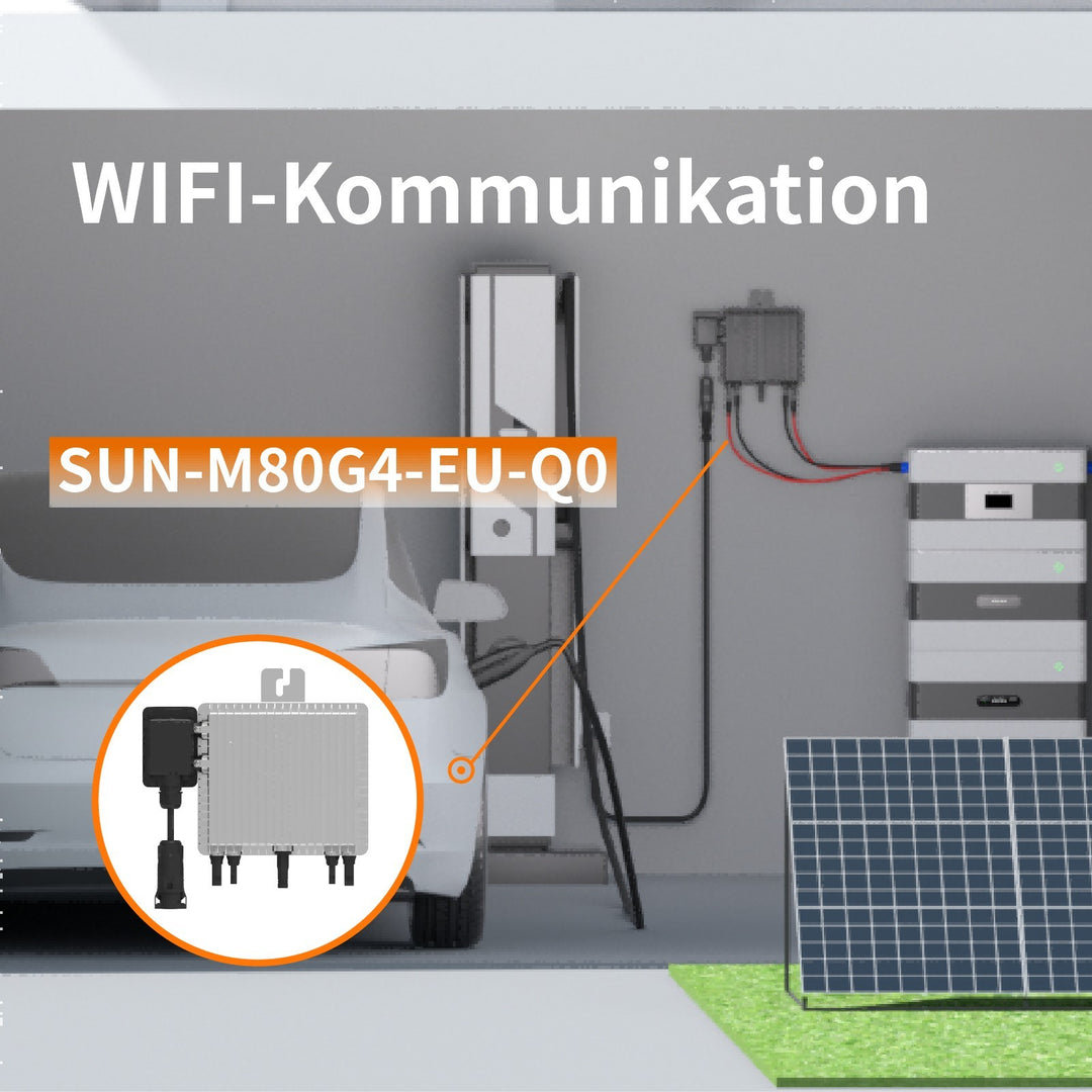 Deye SUN-M80G4-EU-Q0 800 Watt Mikrowechselrichter - WLAN, Bluetooth