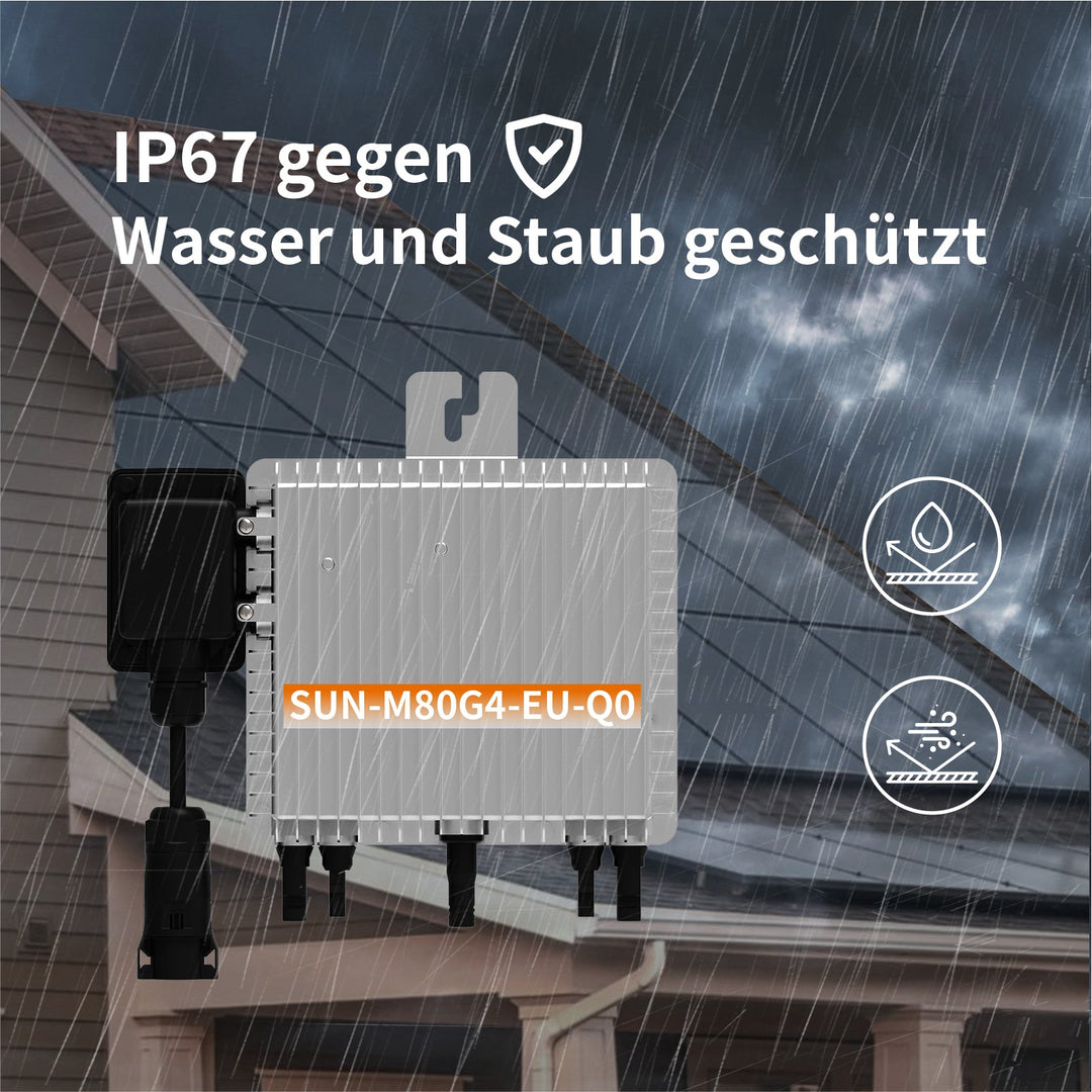 Deye SUN-M80G4-EU-Q0 800 Watt Mikrowechselrichter - WLAN, Bluetooth