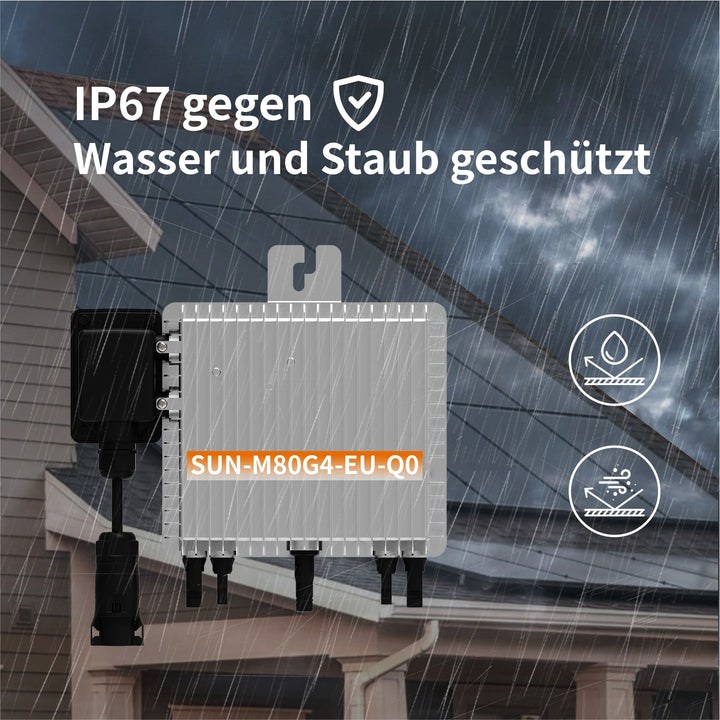 Deye SUN-M80G4-EU-Q0 800 Watt Mikrowechselrichter - WLAN, Bluetooth
