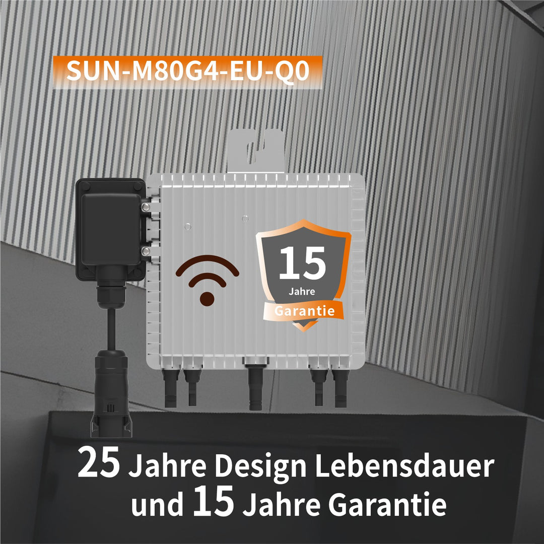 Deye SUN-M80G4-EU-Q0 800 Watt Mikrowechselrichter - WLAN, Bluetooth