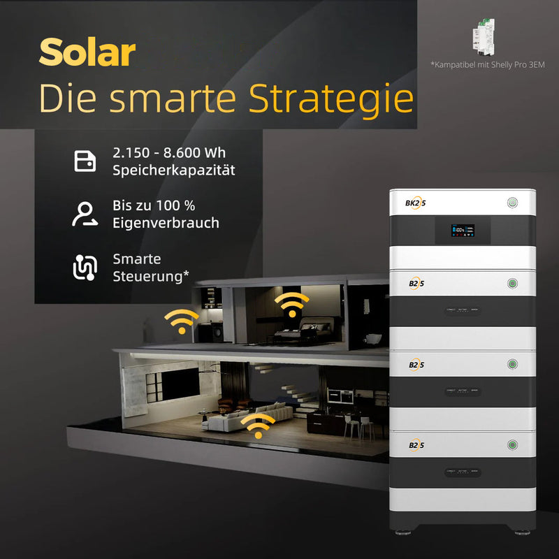SunEnergyXT BK215 PLUS (2,15 kWh) Sparpaket 03 inkl. 4x 450 Wp Solarmodule + 800 W Wechselrichter