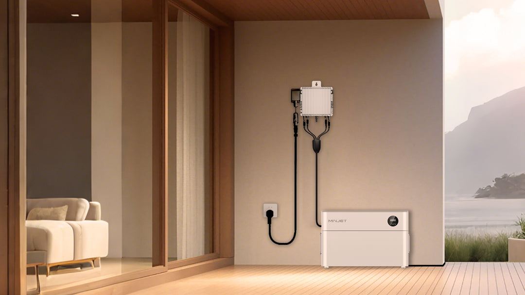 Sparangebot - Minjet Balkonkraftwerkspeicher (2.016Wh) mit Deye M80G4 Wechselrichter