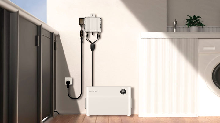 Sparangebot - Minjet Balkonkraftwerkspeicher (2.016Wh) mit Deye M80G4 Wechselrichter