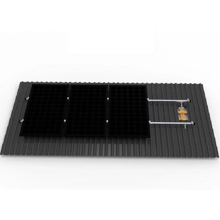 SunEnergyXT hochwertiger Ziegeldach Montagesatz für 2 oder 4 Solarmodule - Dachhaken