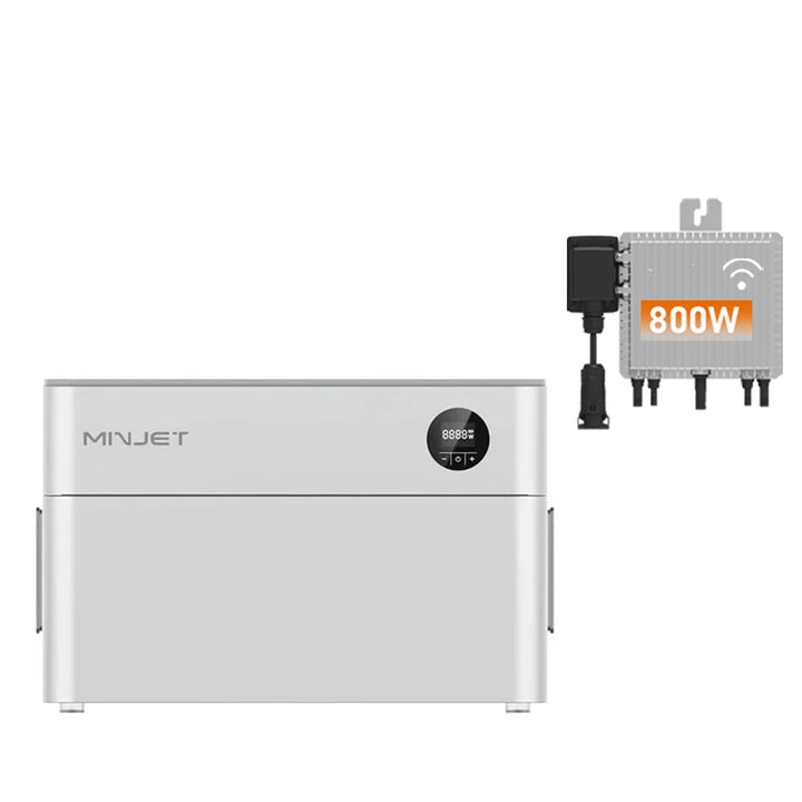 Sparangebot - Minjet Balkonkraftwerkspeicher (2.016Wh) mit Deye M80G4 Wechselrichter