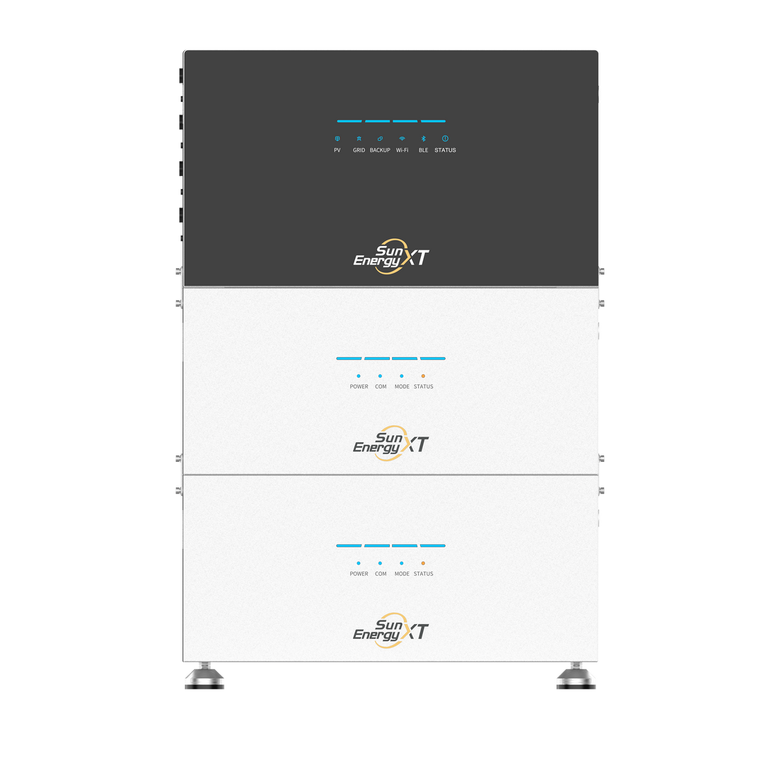 SunEnergyXT 500 mit 2× B500 Erweiterungsbatterien – All-in-One-Hybridspeichersystem (15 kWh / 800 W) | Sofort lieferbar