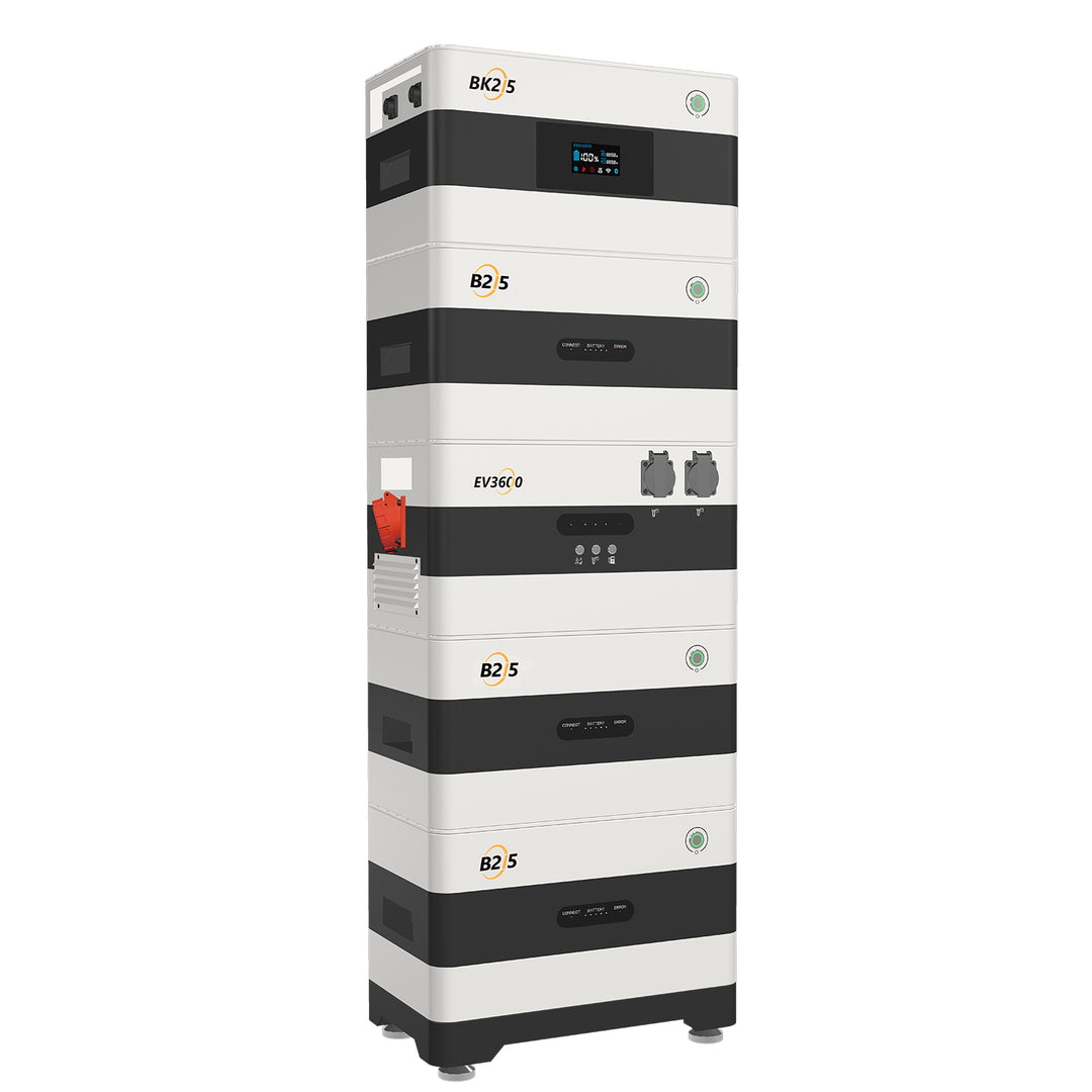 2Way Speicherturm Komplettset - 8,6 kWh Speicher + EV3600 bidirektionaler Wechselrichter