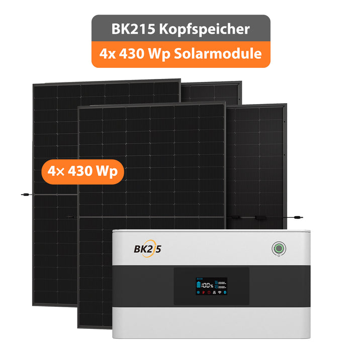 SunEnergyXT BK215 (2,15 kWh) Sparpaket 02 inkl. 4x 430 Wp Solarmodule
