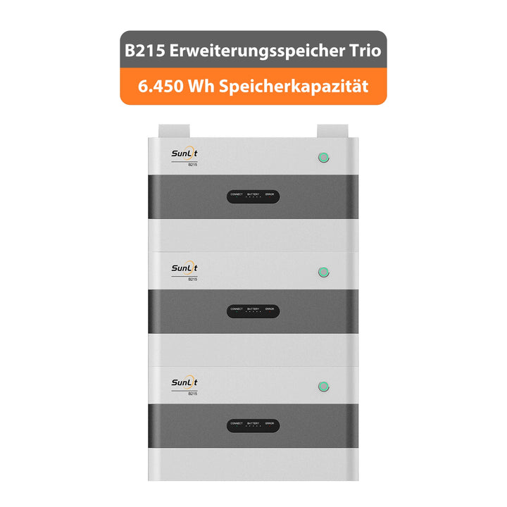 SunLit B215 Erweiterungs-Trio - 6,45 kWh