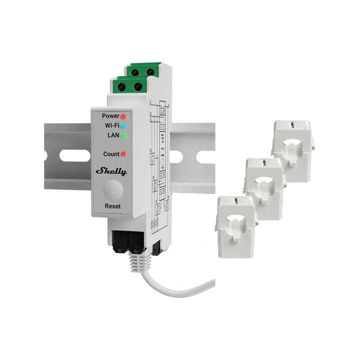 Shelly Pro 3EM (120A) - Smart Energy Stromverbrauchsmessgerät