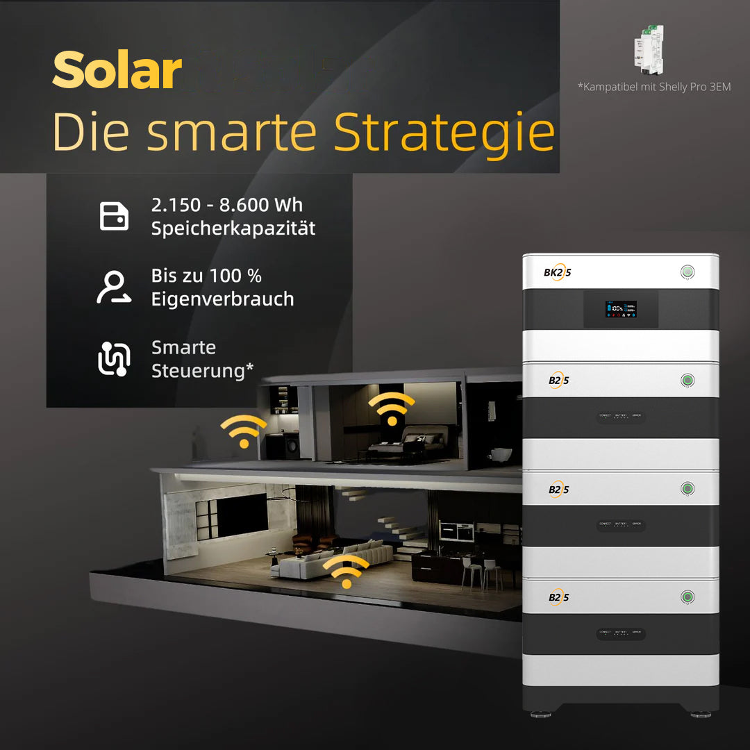 SunEnergyXT BK215 PLUS (2,15 kWh) Sparpaket 03 inkl. 4x 450 Wp Solarmodule + 800 W Wechselrichter
