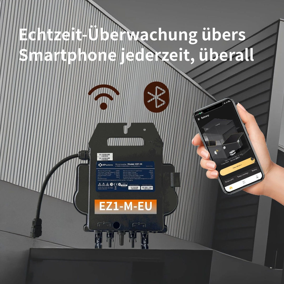 APsystems EZ1-M 800 Watt Mikrowechselrichter - WLAN, Bluetooth