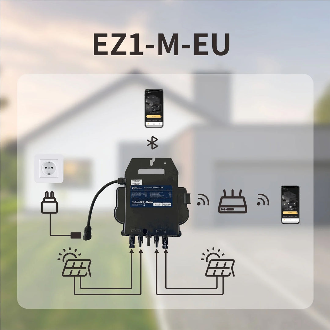 APsystems EZ1-M 800 Watt Mikrowechselrichter - WLAN, Bluetooth