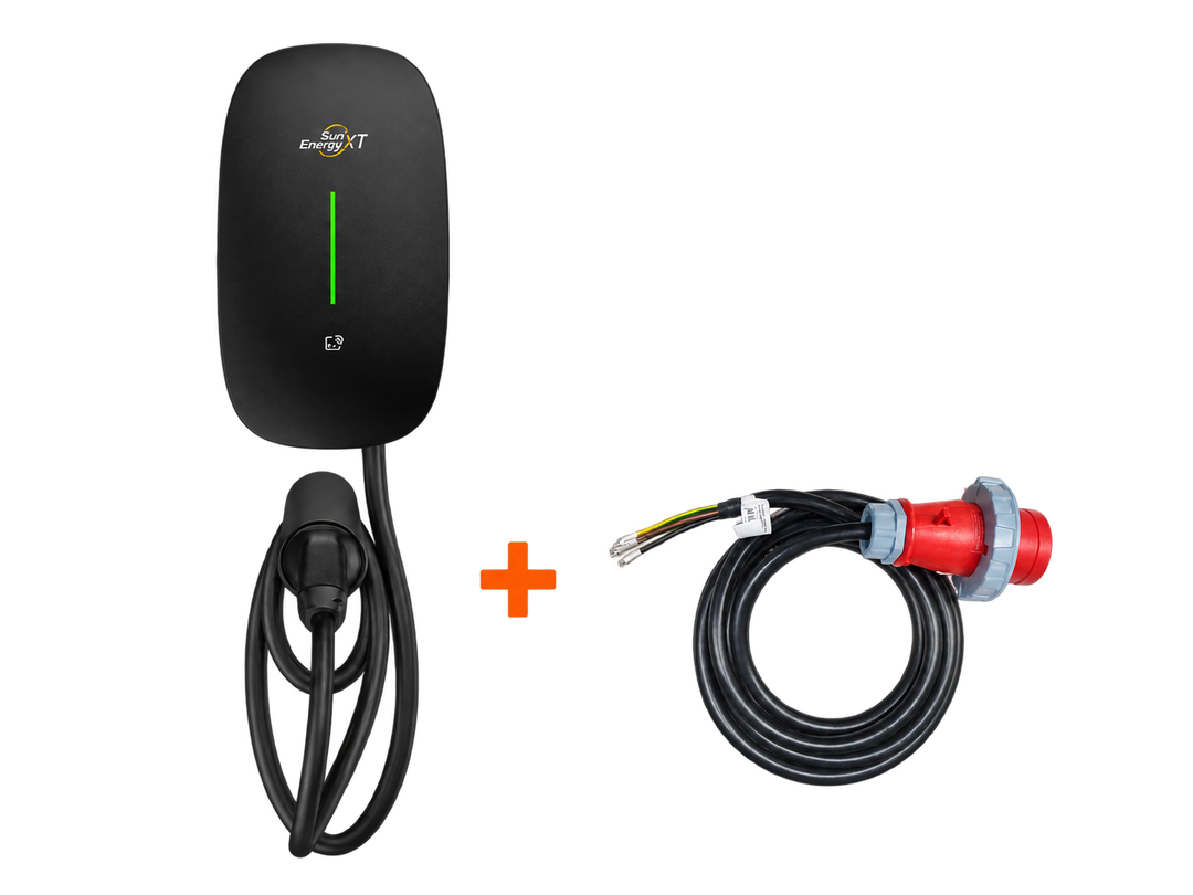 SunEnergyXT AC11-3AE-B Wallbox mit zusätzlichem 3-m-CEE-Anschlusskabel